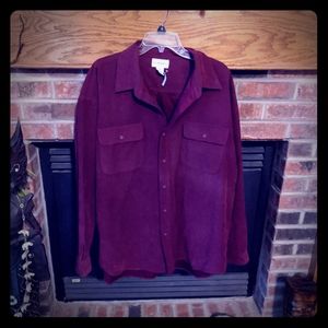 Knightsbridge purple super soft button down 3X